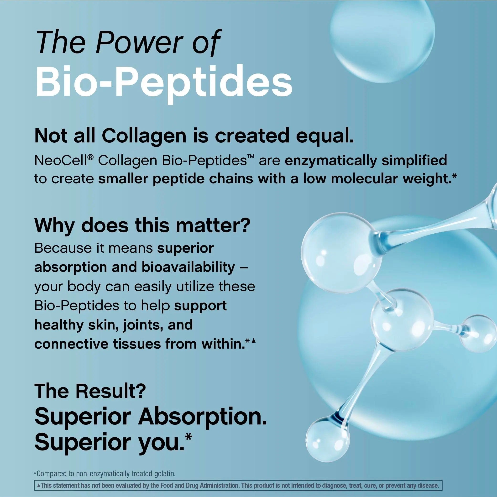 Neocell Collagen Bio-Peptides Powder 20Oz - Grassfed Protein Supplement - Advanced with 18 Essential Amino Acids