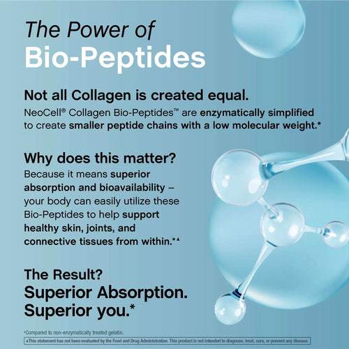 Neocell Collagen Bio-Peptides Powder 20Oz - Grassfed Protein Supplement - Advanced with 18 Essential Amino Acids