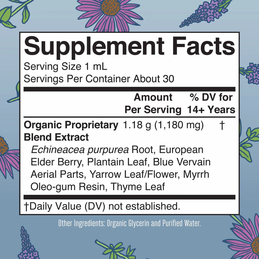 Maryruth'S Lymphatic Support Herbal Blend Liquid Drops - USDA Organic Lymphatic Cleanse - Echinacea & Elderberry - Blue Vervain - Vegan - 30 Servings