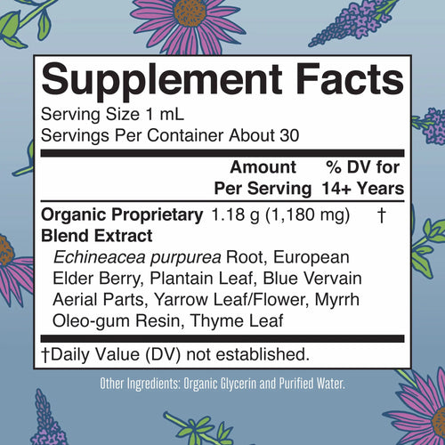 Maryruth'S Lymphatic Support Herbal Blend Liquid Drops - USDA Organic Lymphatic Cleanse - Echinacea & Elderberry - Blue Vervain - Vegan - 30 Servings